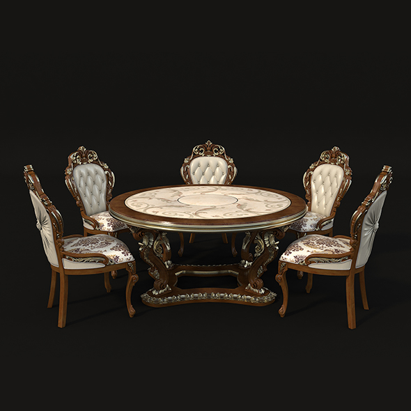 Classic Dinning Table - 3Docean 26326328