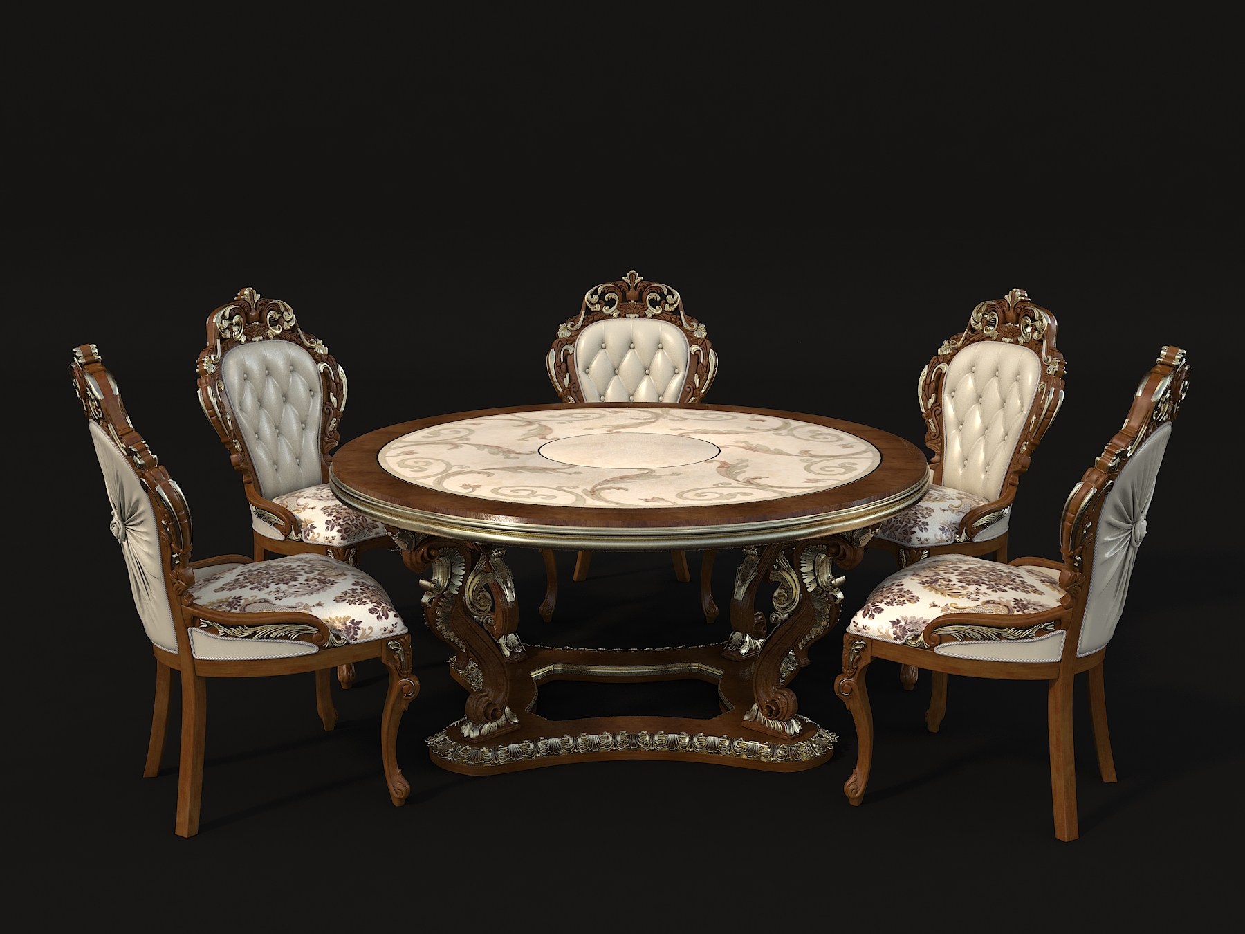 classic table and chairs set
