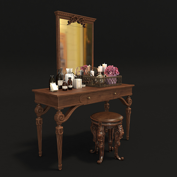 Classic Dressing Table - 3Docean 26326342