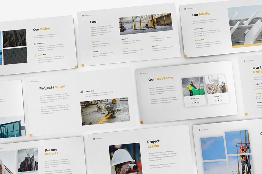 Architecture Google Slides Template, Presentation Templates | GraphicRiver