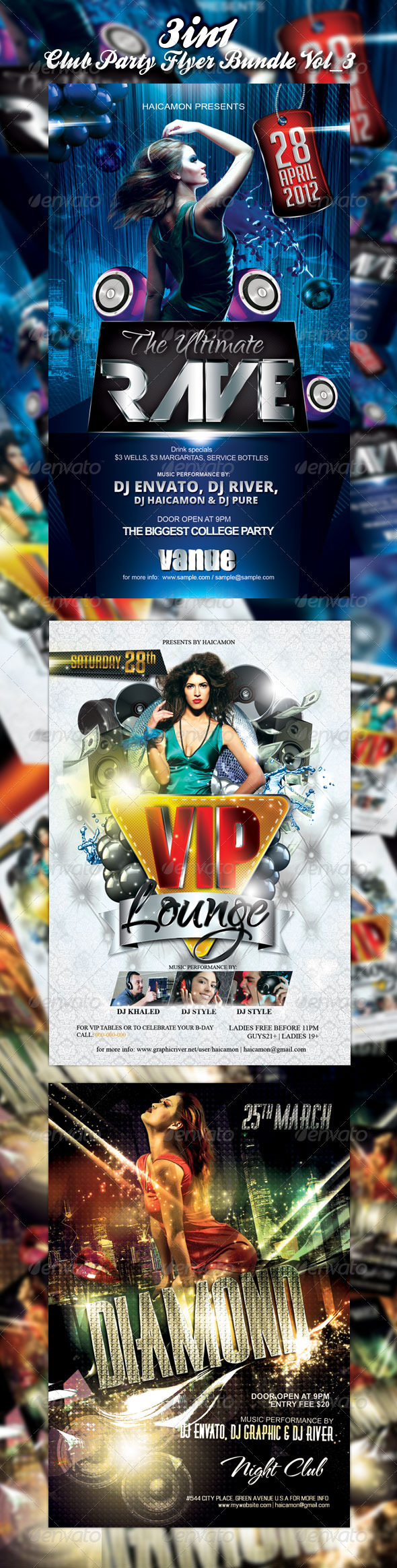 Club/Event Party Flyer Bundle Vol_3 - Events Flyers
