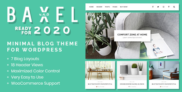 Baxel - Minimal Blog Theme for WordPress