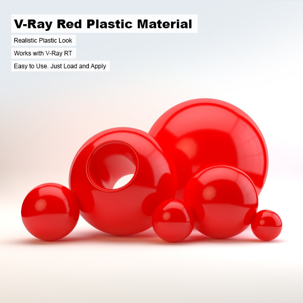 V-Ray Red Plastic - 3Docean 2462235