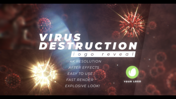 Virus Destruction Logo Reveal
