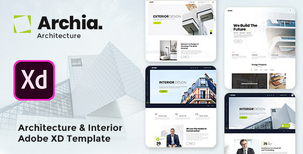 adobe xd architecture template free download
