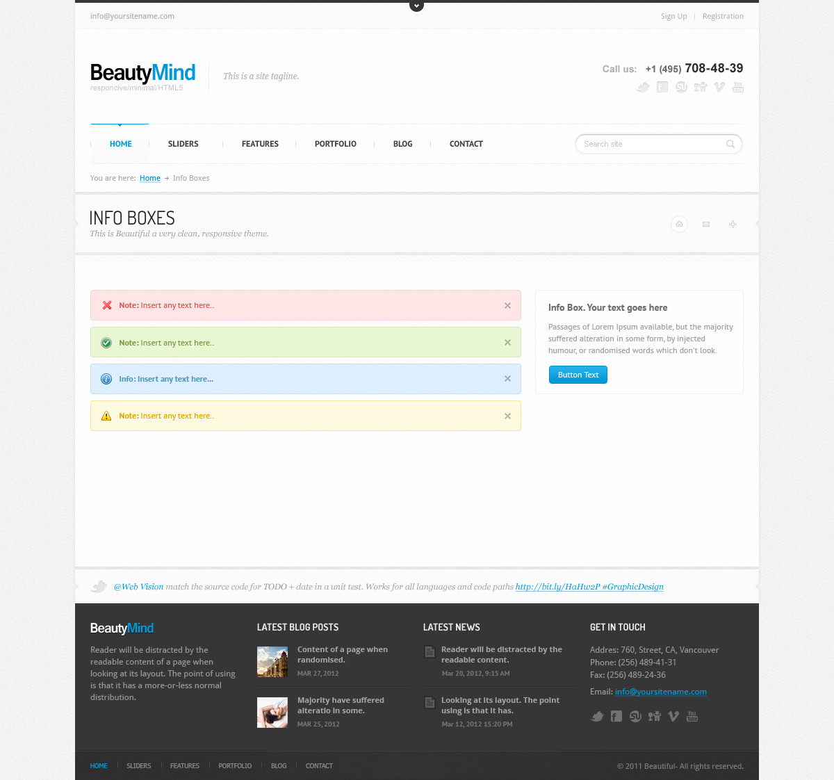 BeautyMind - Unique & Clean PSD Template