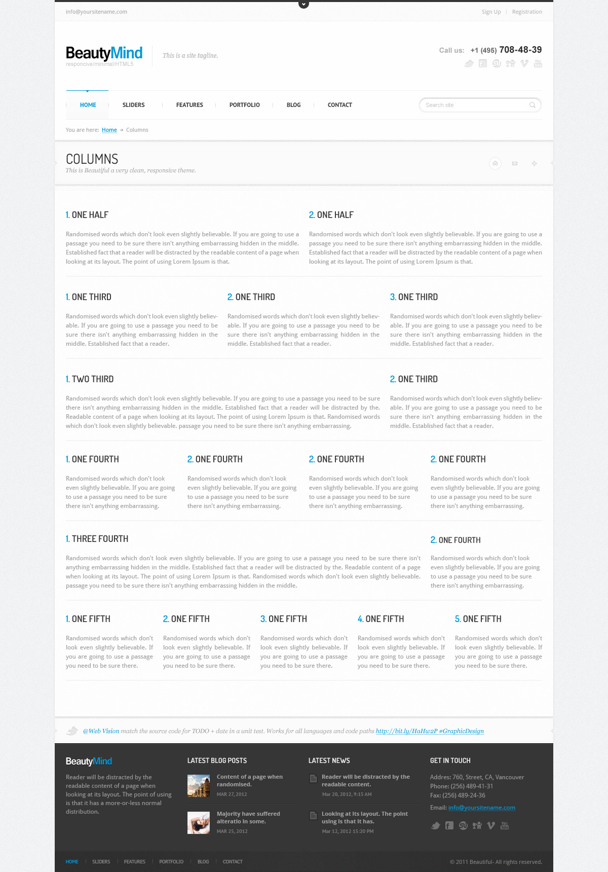 BeautyMind - Unique & Clean PSD Template