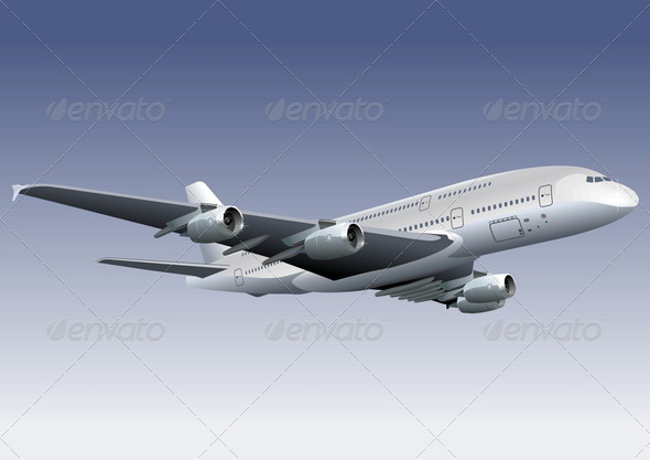 Jetliner a380 - Man-made Objects Objects