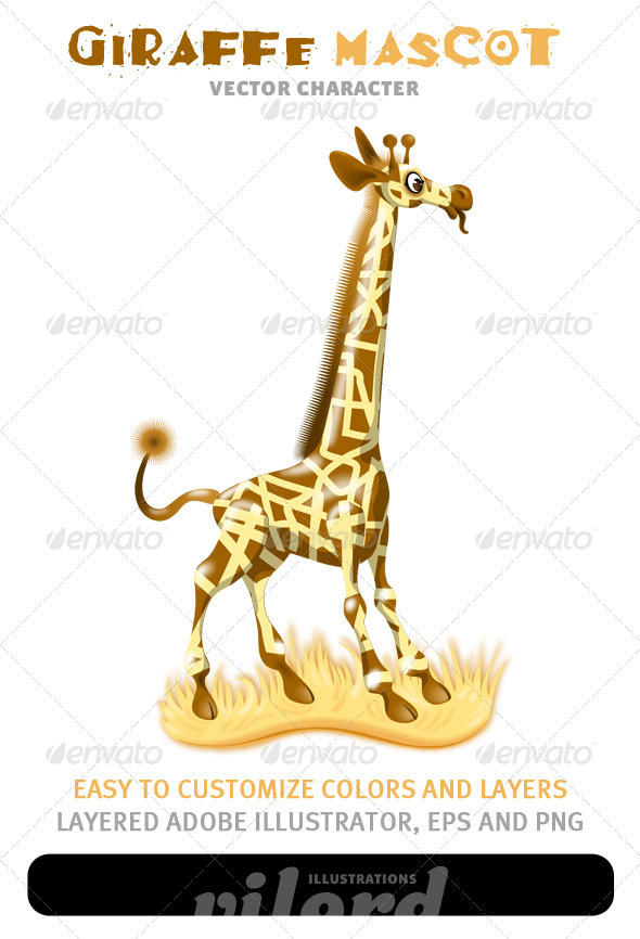 Giraffe Mascot - Animals Characters