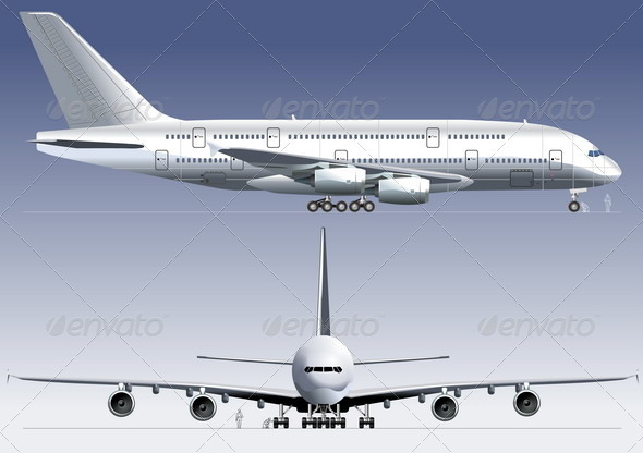 Jetliner a380 - Man-made Objects Objects