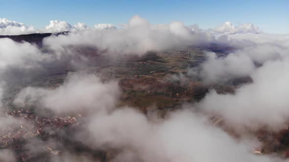 Cloud aerial Drone view Timelapse hyperlapse HD