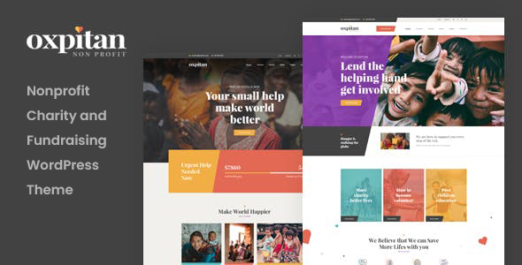 Oxpitan – Nonprofit Charity WordPress Theme