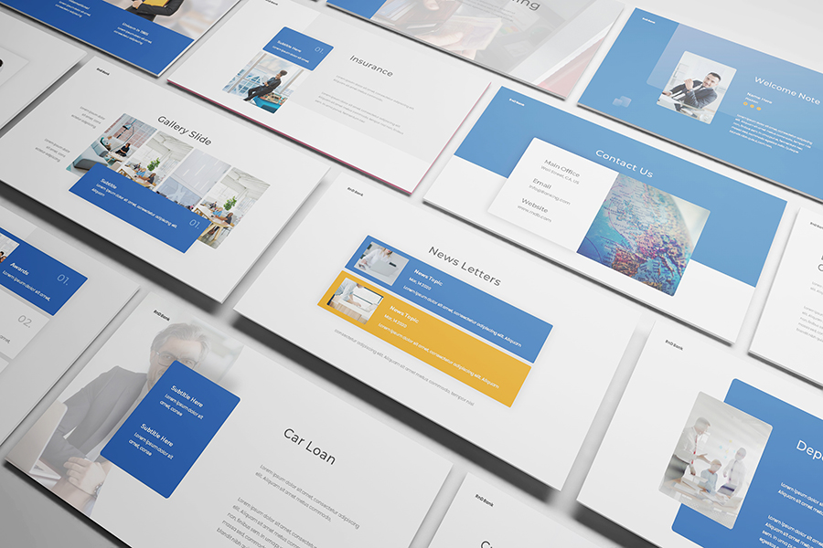 Bank Google Slides Template, Presentation Templates | GraphicRiver