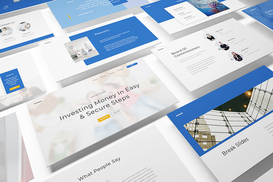 Bank Google Slides Template, Presentation Templates | GraphicRiver