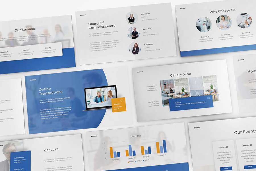 Bank Google Slides Template, Presentation Templates | GraphicRiver