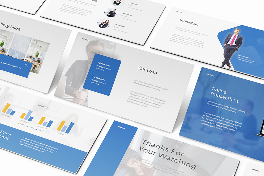 Bank Google Slides Template, Presentation Templates | GraphicRiver