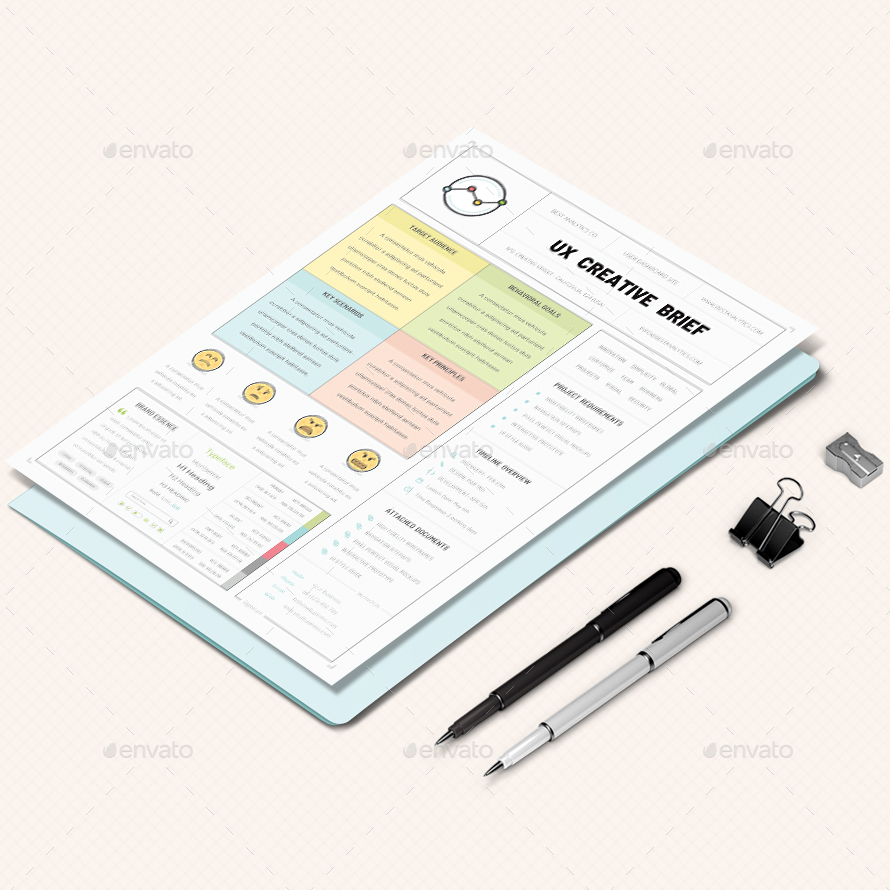 UX Workflow Creative Brief Volume 02, Print Templates GraphicRiver