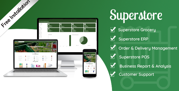 Superstore - Grocery Store + Super Shop Management + POS