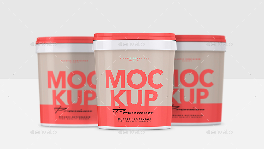 Download Glossy Plastic Container Mockup By Graxaim Graphicriver