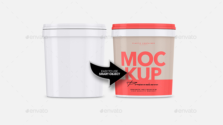 Download Glossy Plastic Container Mockup By Graxaim Graphicriver