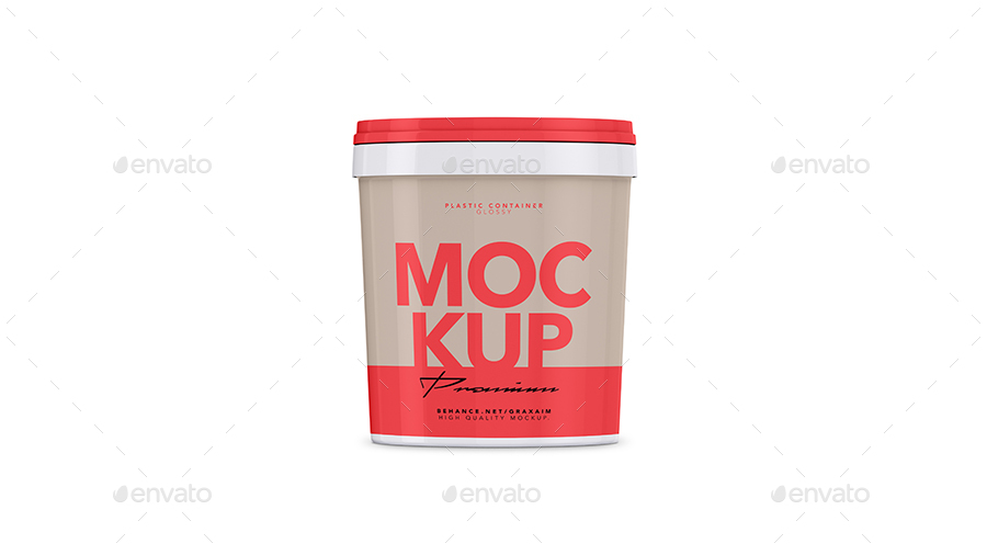 Download Glossy Plastic Container Mockup By Graxaim Graphicriver