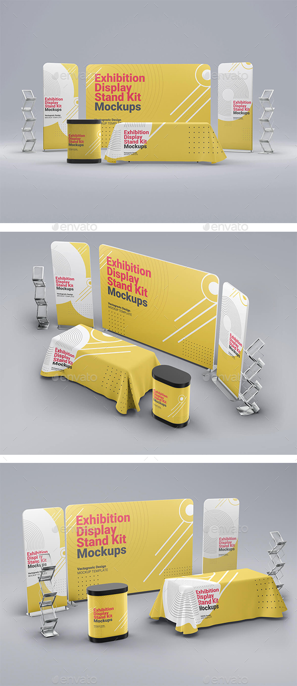Download Exhibition Display Stand Kit Mockups By Vectogravic Graphicriver