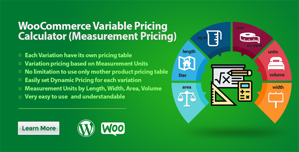 WooCommerce Variable Pricing Calculator (Measurement Pricing)