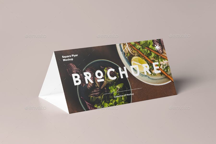 Triangle DL Brochure Stand Mockup, Graphics GraphicRiver