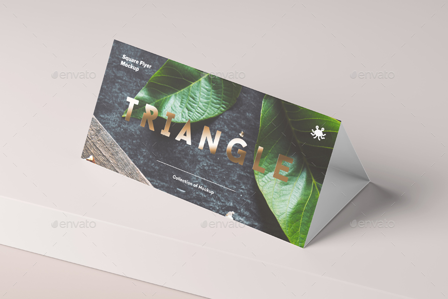 Triangle DL Brochure Stand Mockup, Graphics GraphicRiver