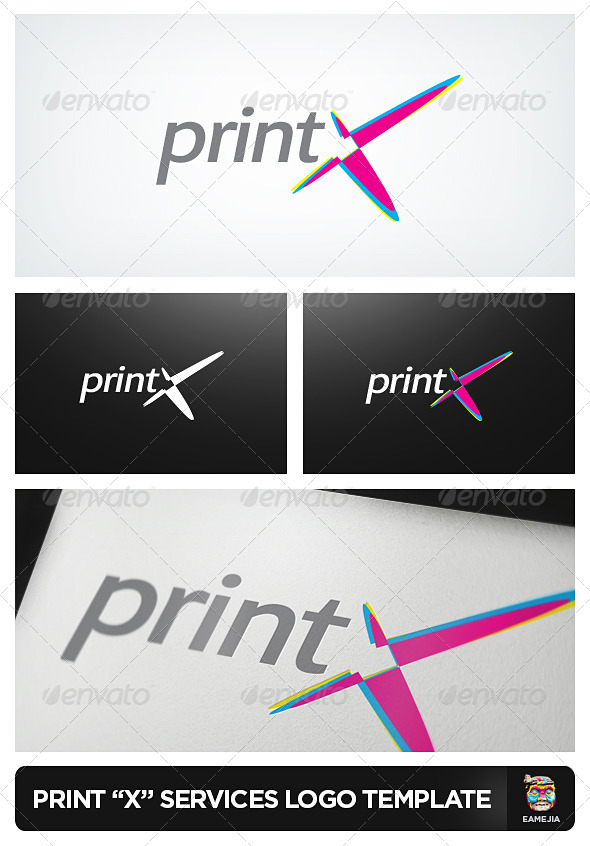 PrintX - Printing Services Logo - Logo Templates