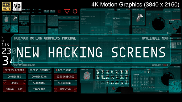 New Hacking Screens V2 (4K)