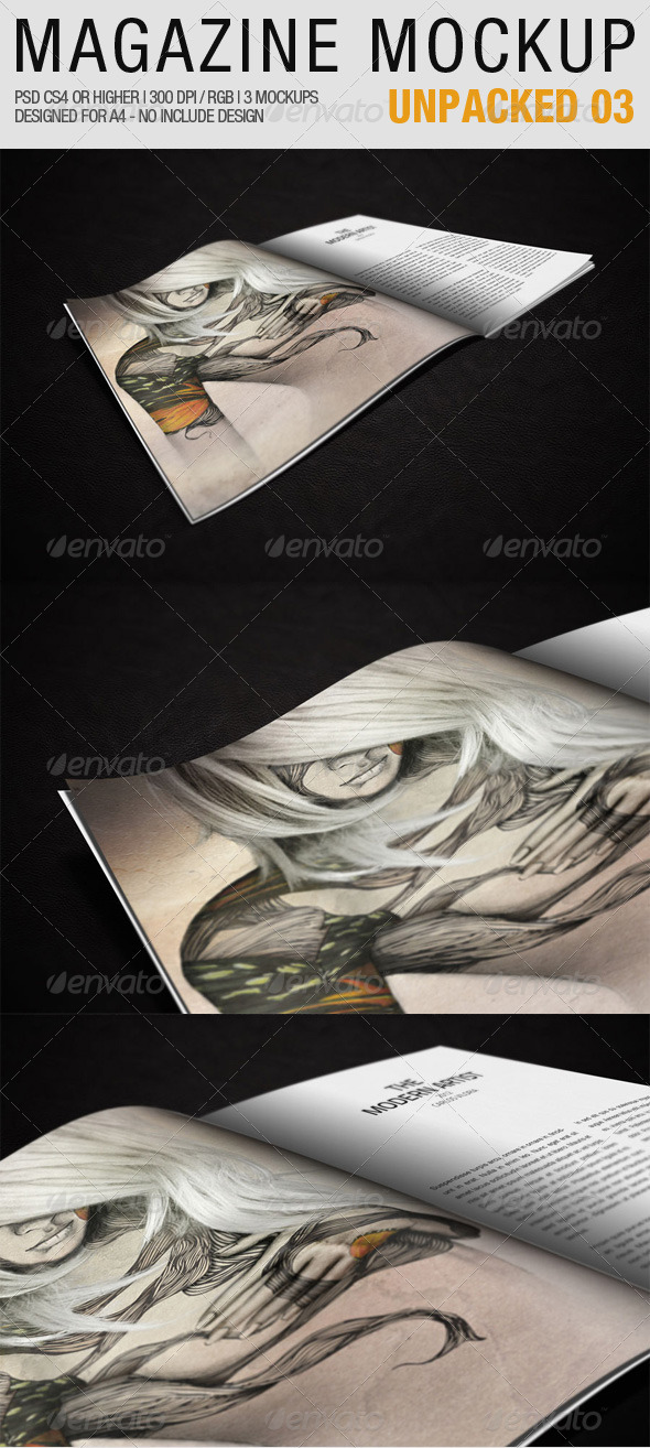 Magazine Mockup Unpacked 03 - Magazines Print
