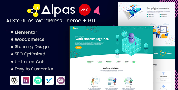 Alpas – AI Startups WordPress Theme