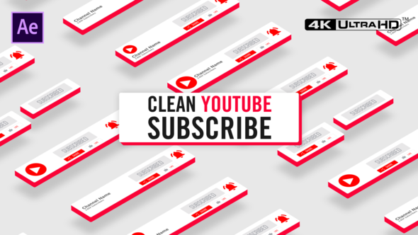 Clean Youtube Subscribe - VideoHive 26355504