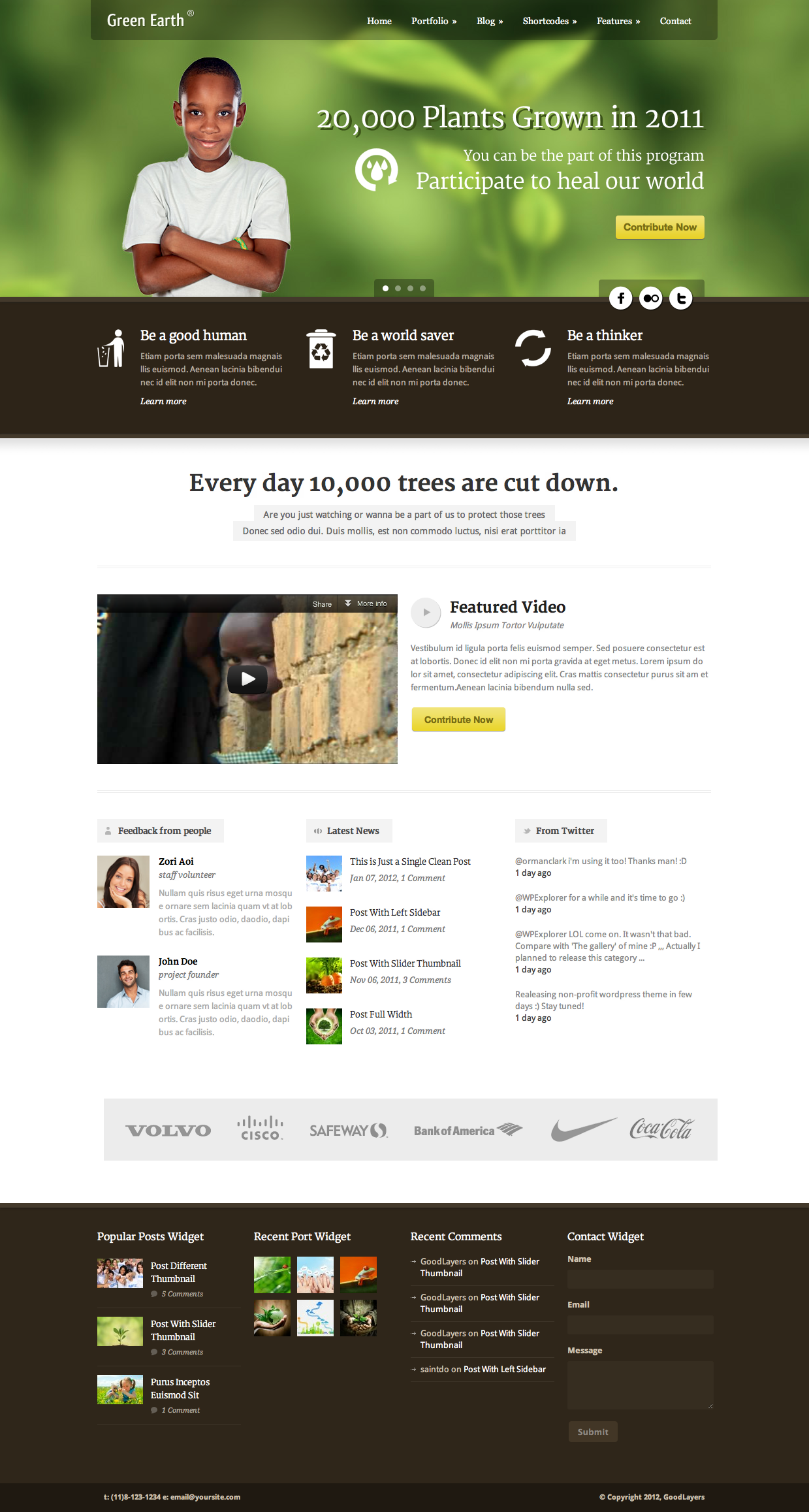 Green Earth - Environmental WordPress Theme by GoodLayers | ThemeForest