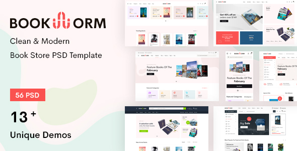 BookWorm - CleanModern - ThemeForest 26221764