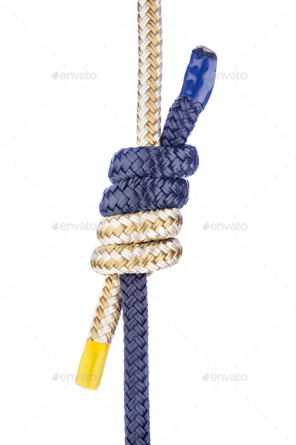 Double Fisherman’s Knot on White - Stock Photo - Images