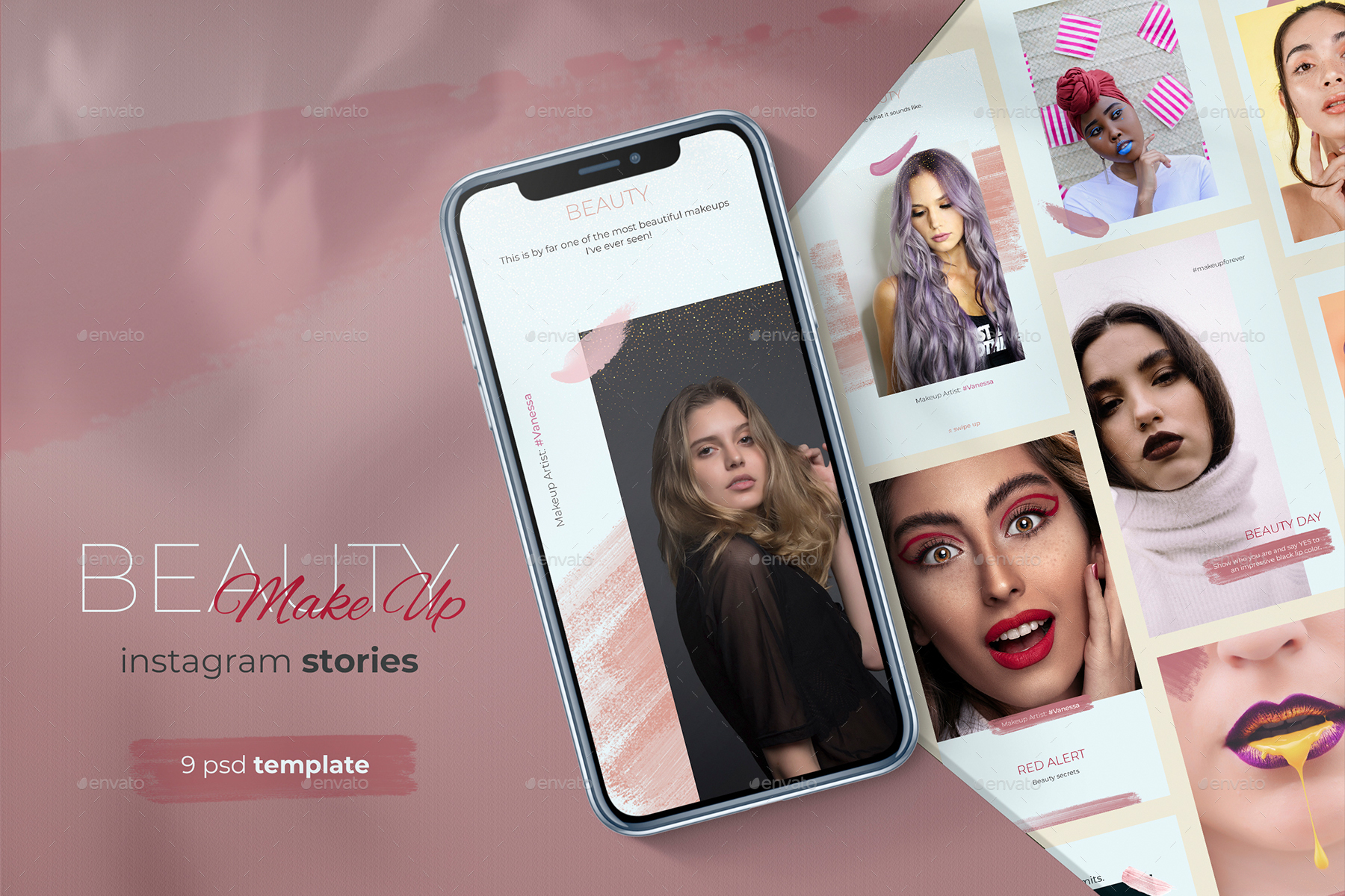 Beauty Makeup Instagram Story Vol.1, Web Elements  GraphicRiver