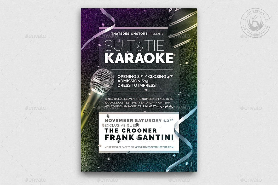 Karaoke Flyer Bundle V3 by lou606 | GraphicRiver