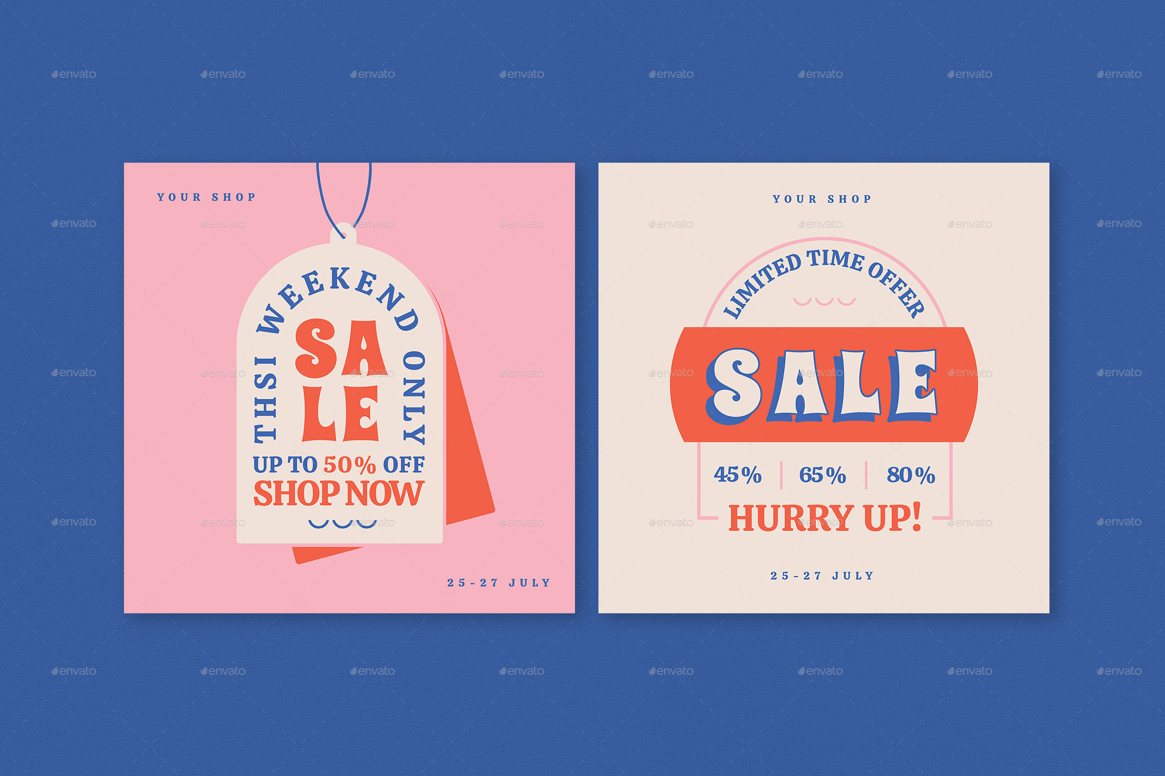 Retro Sale Banner & Badges, Web Elements | GraphicRiver