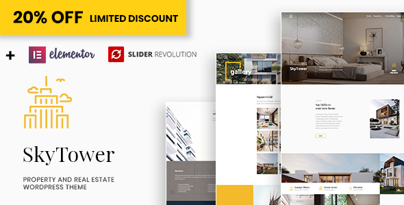 SkyTower – Real Estate and Construction WordPress Theme