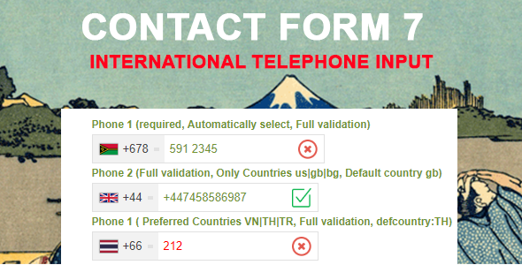 Contact Form 7 International Telephone Input