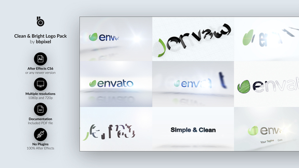 CleanBright Logo Reveal - VideoHive 26373609