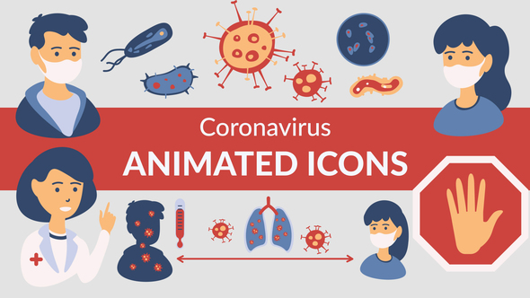Corona Virus Medical Icons