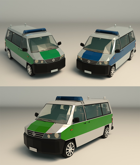 Low Poly Police - 3Docean 26380369