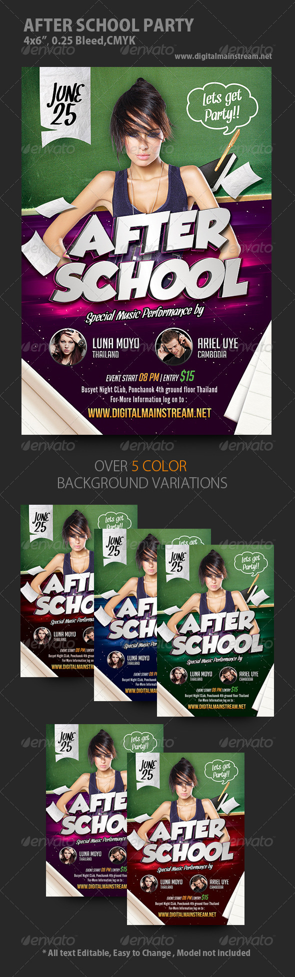 After School Party Flyer - Events Flyers