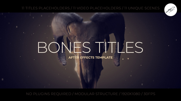 Bones Titles 1 - VideoHive 26382633