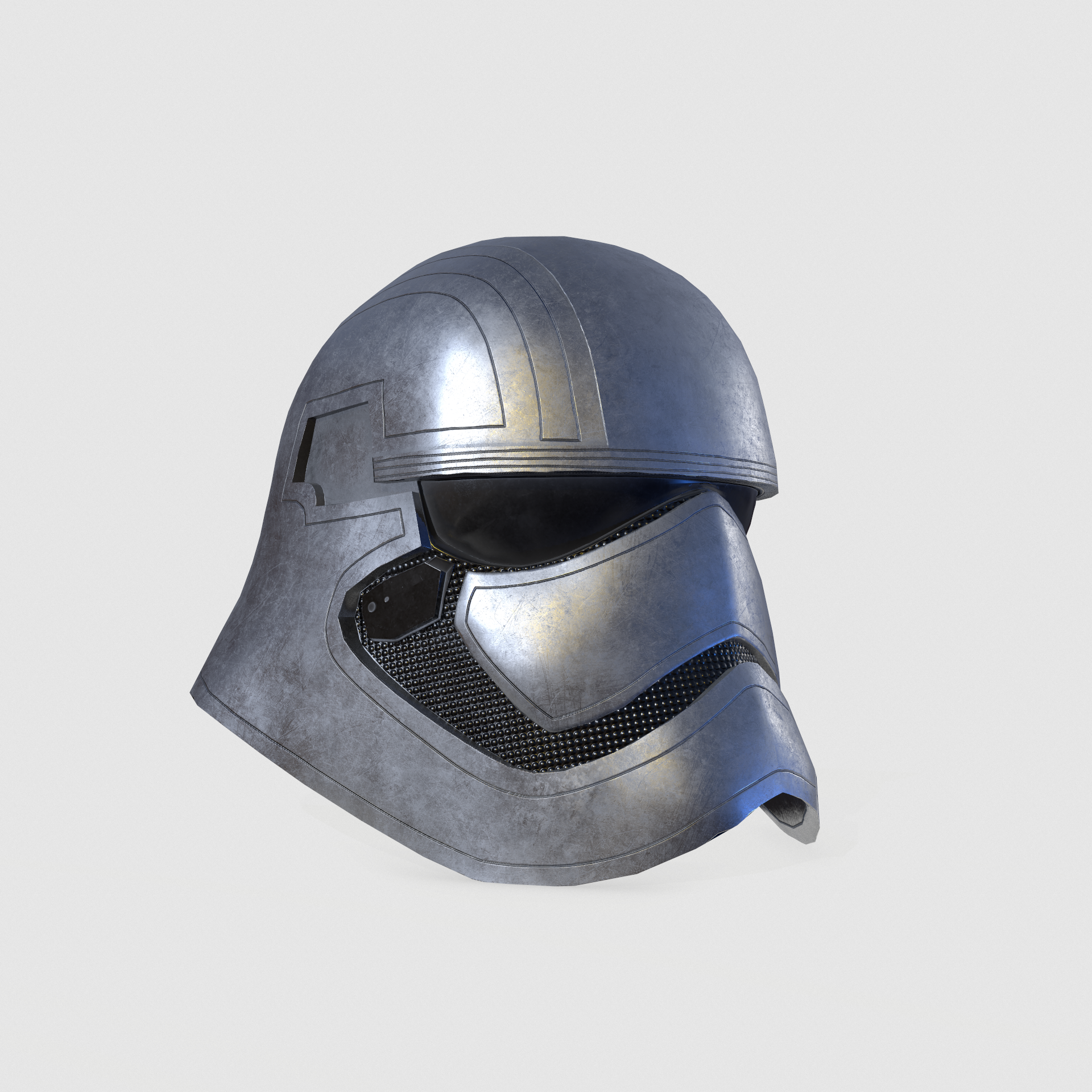 Phasma Helmet PBR Low Poly by Cerebrate | 3DOcean