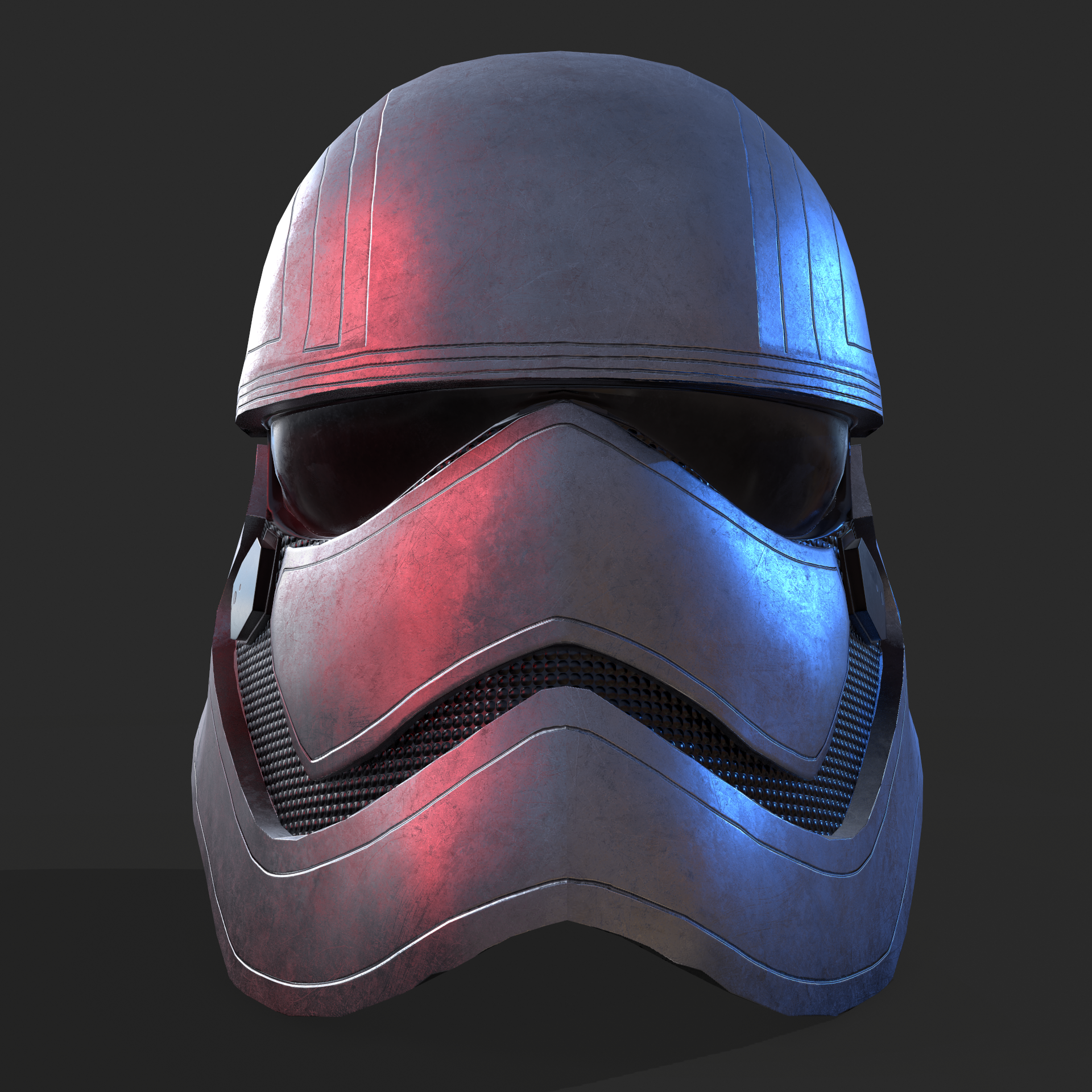 Phasma Helmet PBR Low Poly by Cerebrate | 3DOcean