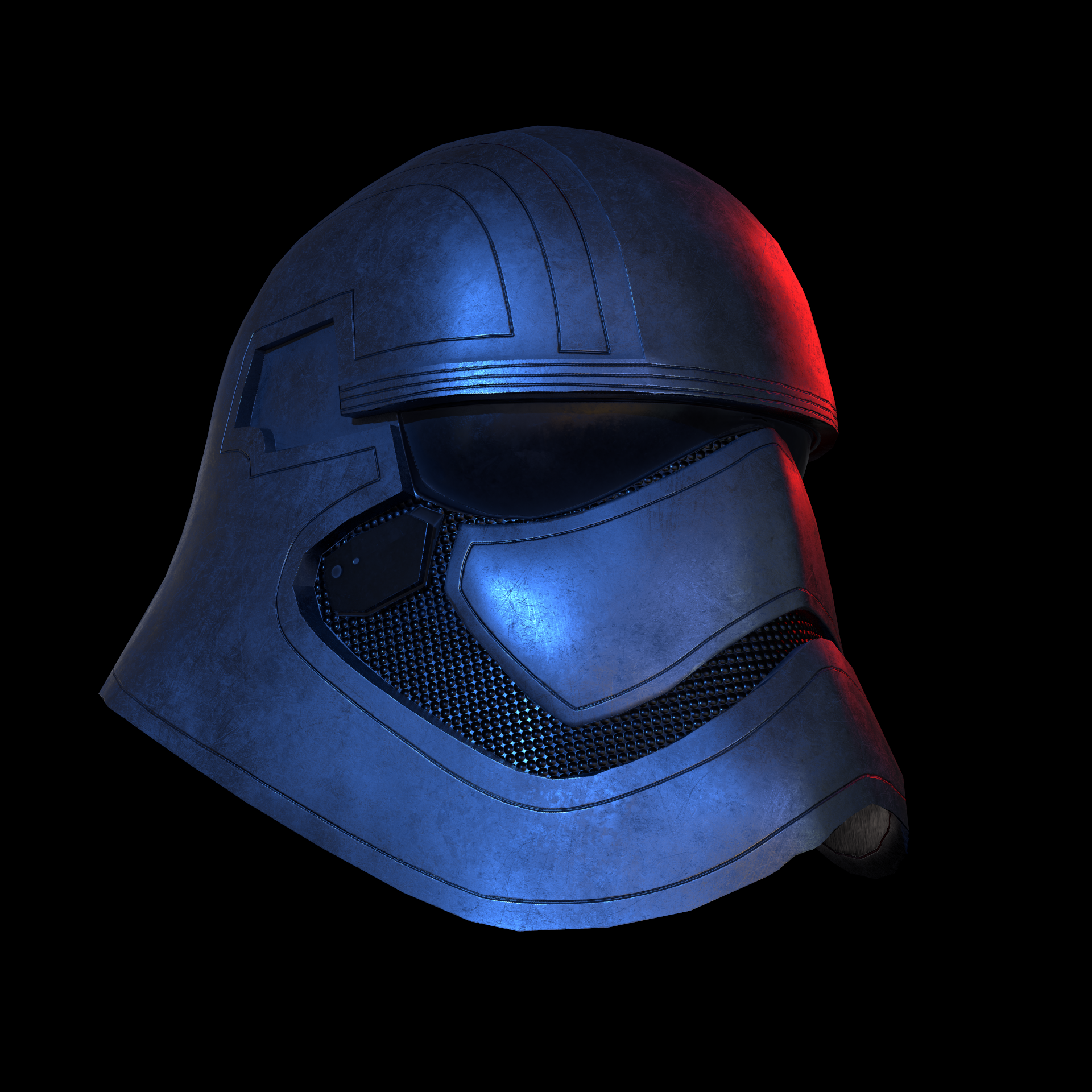 Phasma Helmet PBR Low Poly by Cerebrate | 3DOcean